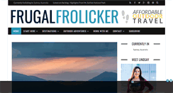 Desktop Screenshot of frugalfrolicker.com