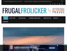 Tablet Screenshot of frugalfrolicker.com